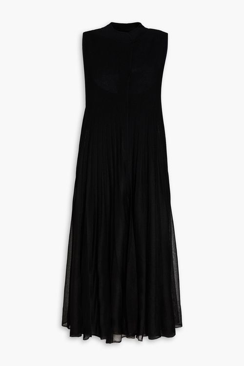 Claudie Pierlot - Layered stretch-knit midi dress - Black - M