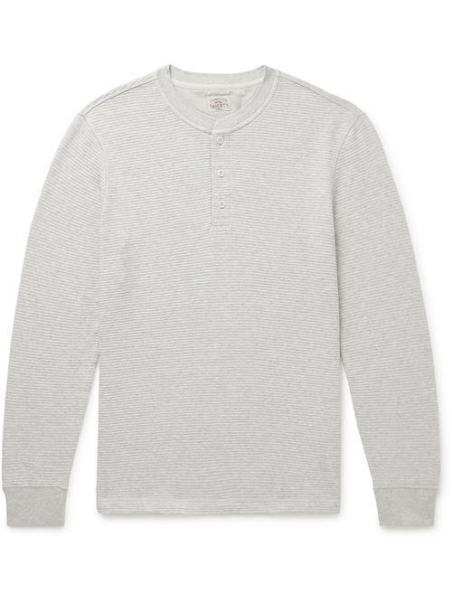 Surf Waffle-Knit Cotton-Blend Henley T-Shirt