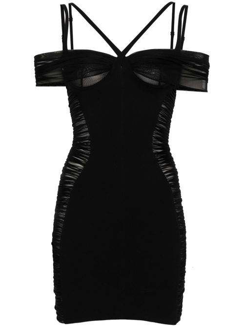 Corset-style multi-straps dress - Black