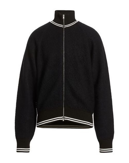 Man Cardigan Black Size 40 Virgin Wool, Polypropylene, Mohair wool, Polyamide