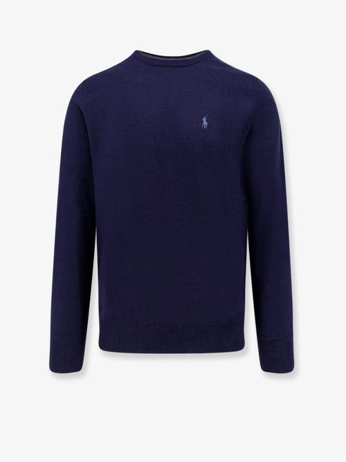 Wool Crew-Neck Sweater — Navy