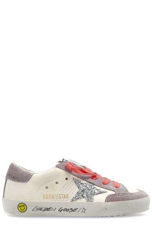 Golden Goose Kids Super-Star Glitter Star Sneakers