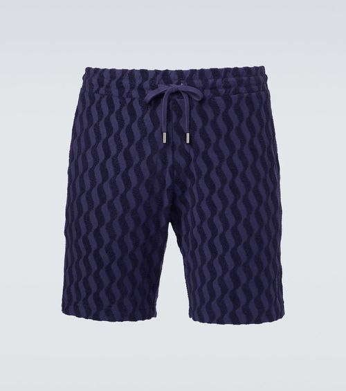 Augusto cotton-blend terry shorts