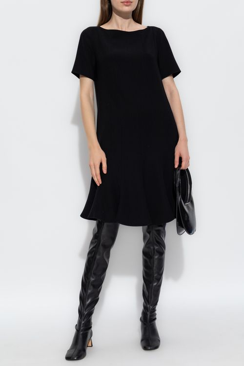Short-sleeved Dress, Women's, Black