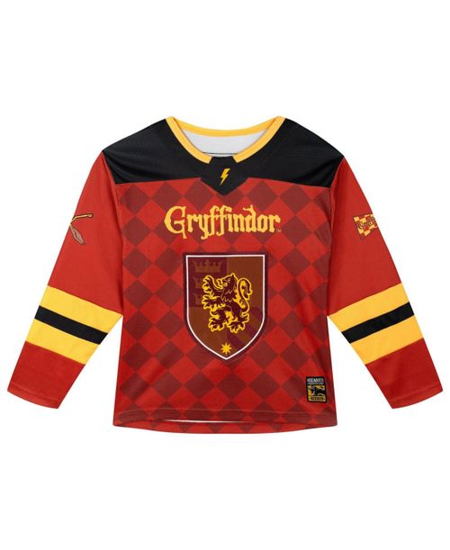 Boys' (5-20) Athletic Long Sleeve Jersey - burgundy
