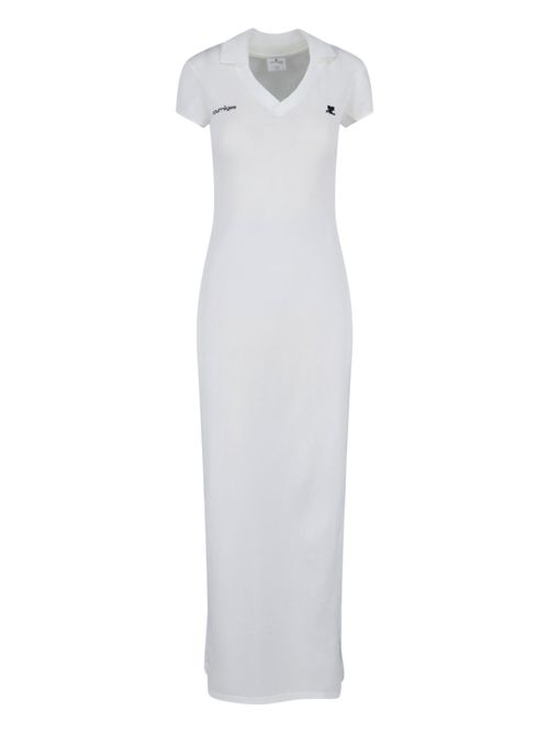 Courrèges Elegant Mini Dress in 100% Polyester