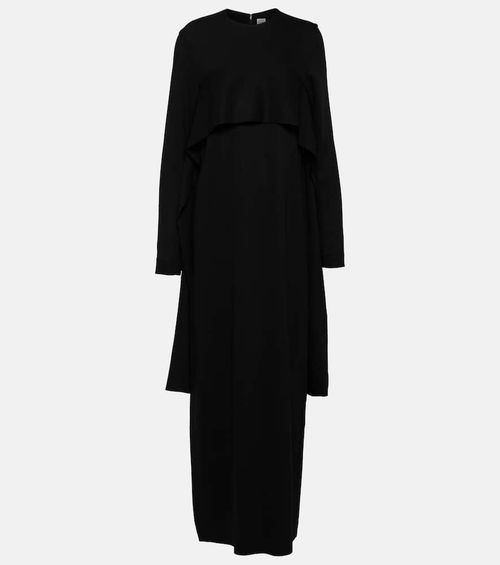 3 4 sleeve long maxi dress 3/4 Sleeve Alpine Maxi Nightgown Brown / XL