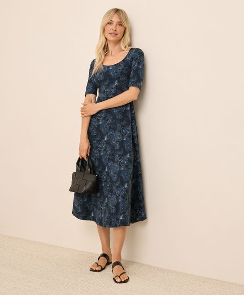 Women's Solstice Floral Fit & Flare Signature Scoop Dre
