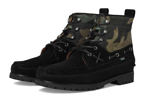 Polo Ralph Lauren Men's Ranger Mid Camo Suede Boot Black/Camo