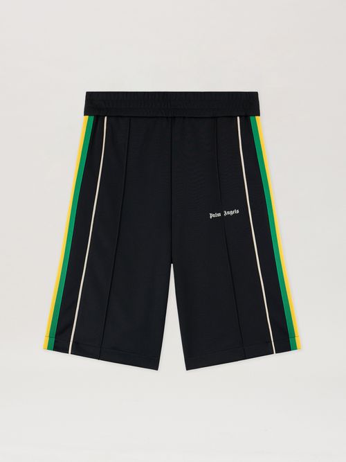 Classic Logo Vintage Track Shorts Man  Black Off White