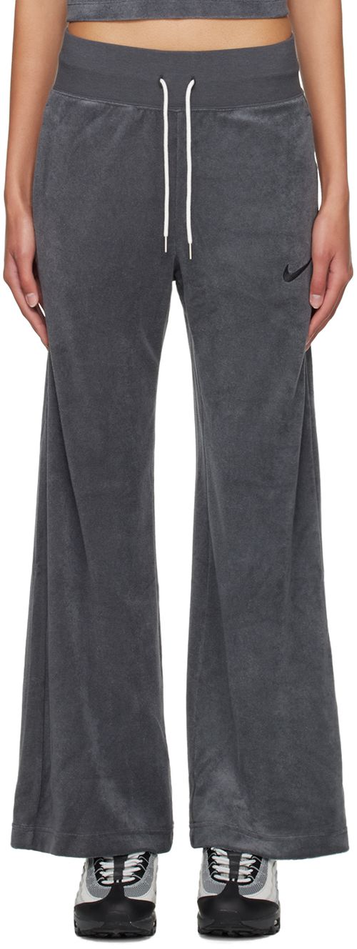 Gray Wide-Leg Lounge Pants