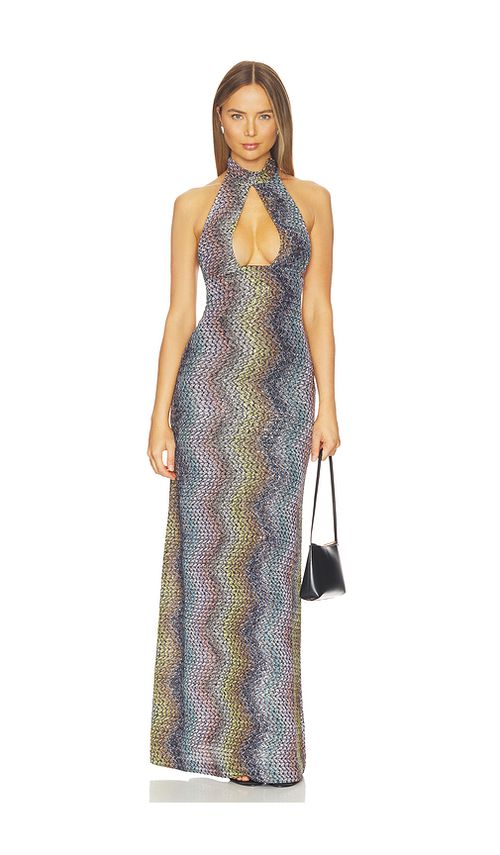 Missoni Sleeveless Long Dress in Black. 38/2. Also