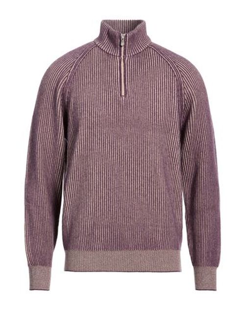 Man Turtleneck Purple Size 40 Cashmere