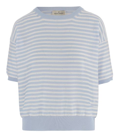 Grey Stripes Crew Neck Sweater