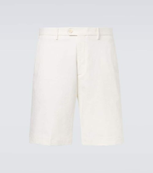 Cotton-blend Bermuda shorts