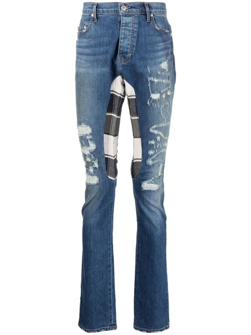 Distressed skinny jeans - Blue