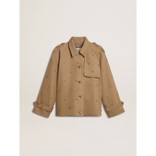 Golden Goose - Women's Oversized Trench Coat With Crystals, Woman