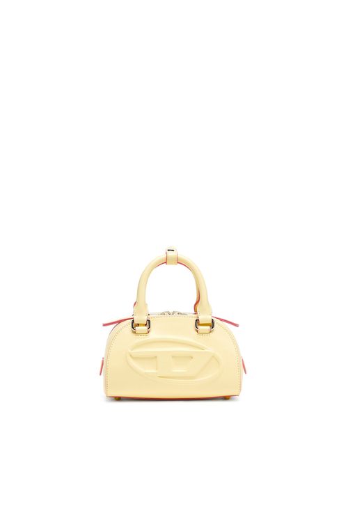 1DR Dome-Leather mini bowling bag - Crossbody Bags - Woman - Yellow