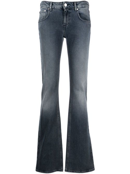 Mid-rise flared jeans - Blue