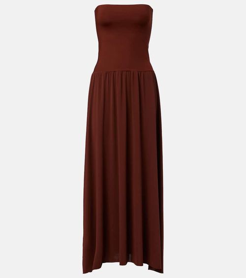 Oda pleated maxi dress