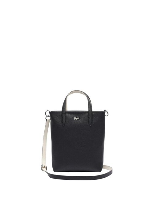 LACOSTE Shopper 'Sac Cabas Lacoste Anna Petit Piqué NF4929AA Noir Farine' nero