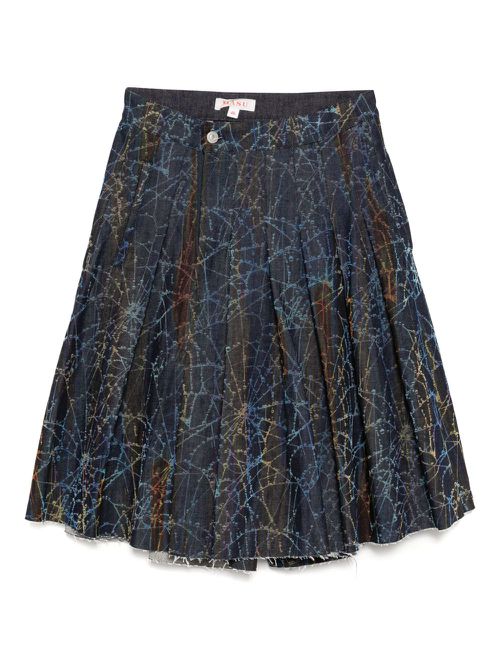 All-over graphic print shorts - Blue