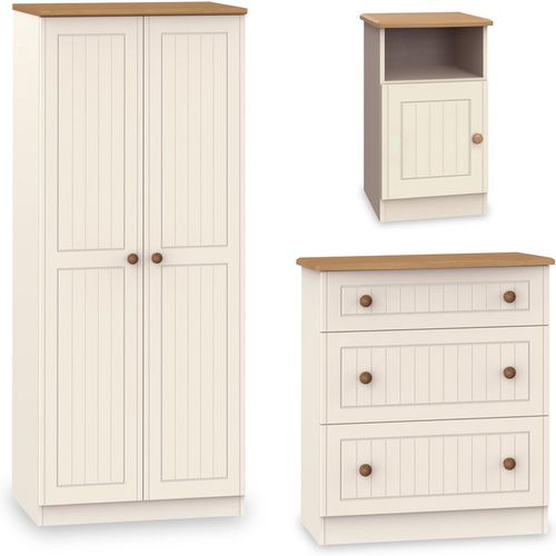 Brixham Country Cream 3 Piece Bedroom Storage Set | Roseland