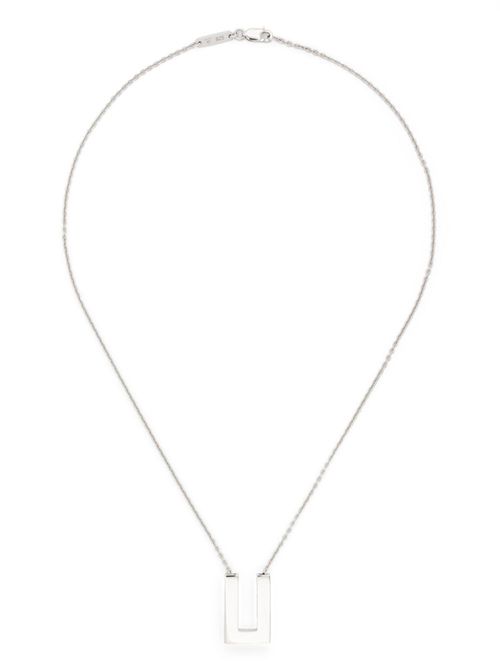 Square Pendant necklace - Silver