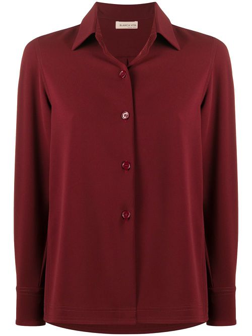 Gabriella long-sleeved shirt - Red