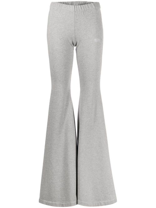 Logo-print flared leggings - Grey