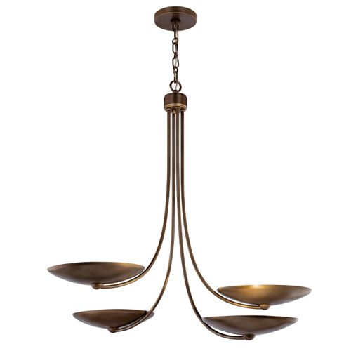 Lacquered Brass Chandelier from the Palmela Collection