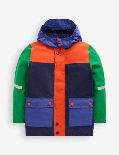 Waterproof Fisherman's Jacket Colourblock Boys