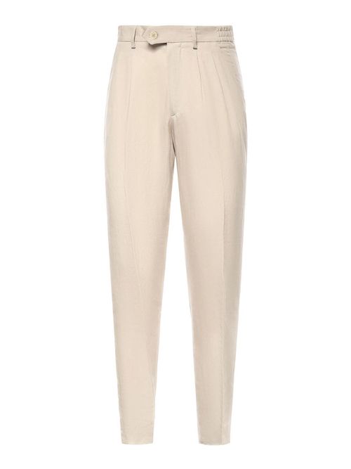 Lyocell And Linen Trousers