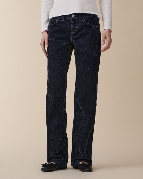 Jeanerica Kyoto Droit Blue Grey Flock Corduroy