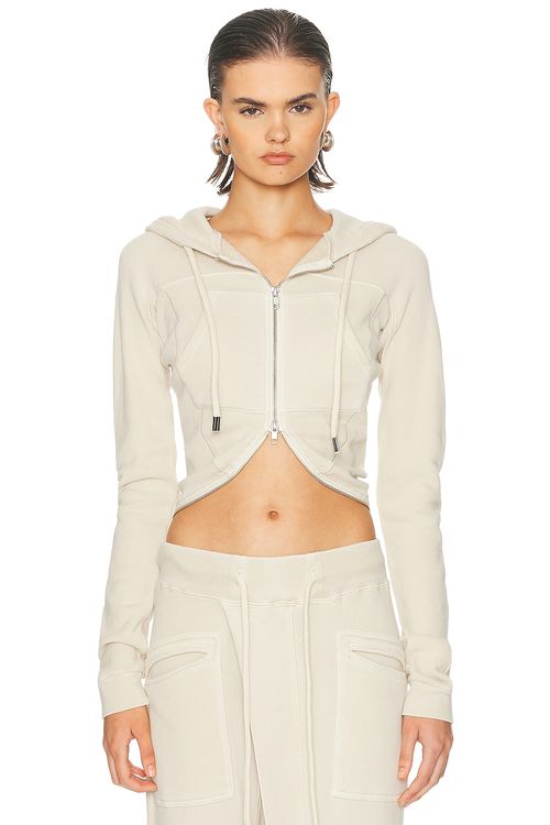 R13 Wrap Around Hoodie in Natural - Beige.  XS also in