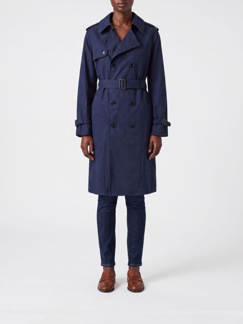 E. L.V. DENIM Coat Woman color Blue