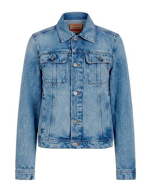Woman Denim outerwear Blue Size M Cotton