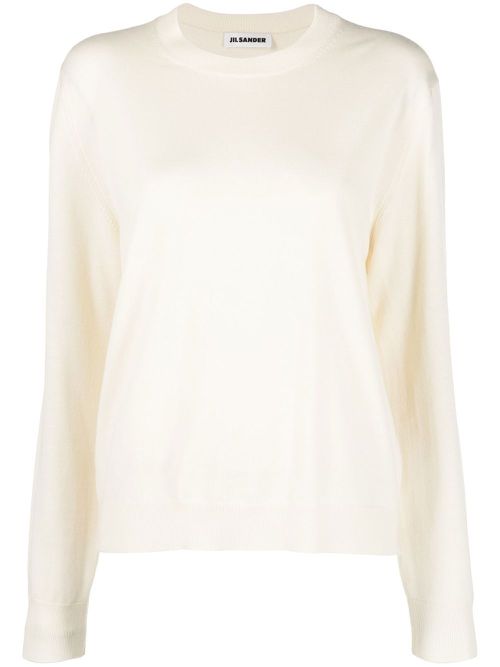 Roll-neck virgin wool jumper - Neutrals