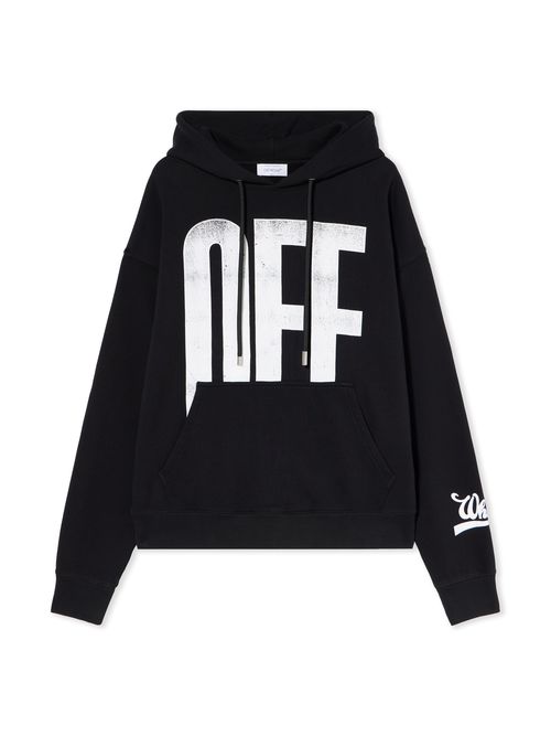 Big Off Diagonal Skate Hoodie - Male Sweatshirts Black