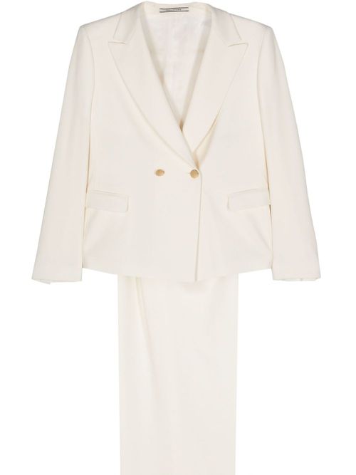 T-Albar double-breasted suit - White