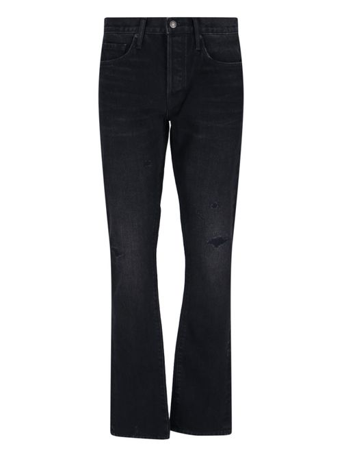 Men's Stretch Denim Jeans with Cotton-Lined Construction