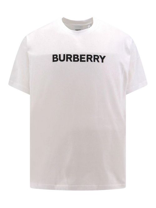 Cotton t-shirt with logo print