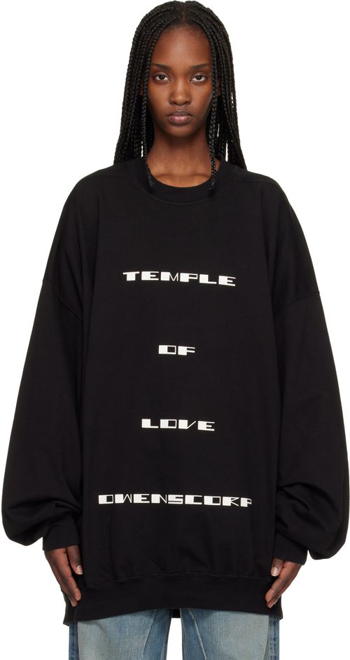Black Temple Hun Crewneck Sweatshirt