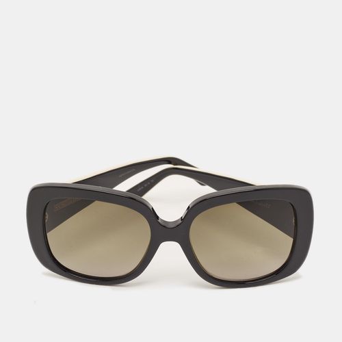 Dior Black/Off White Gradient LadyLady 1D Cannage Square Sunglasse