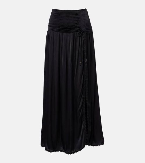 Scalloped maxi skirt