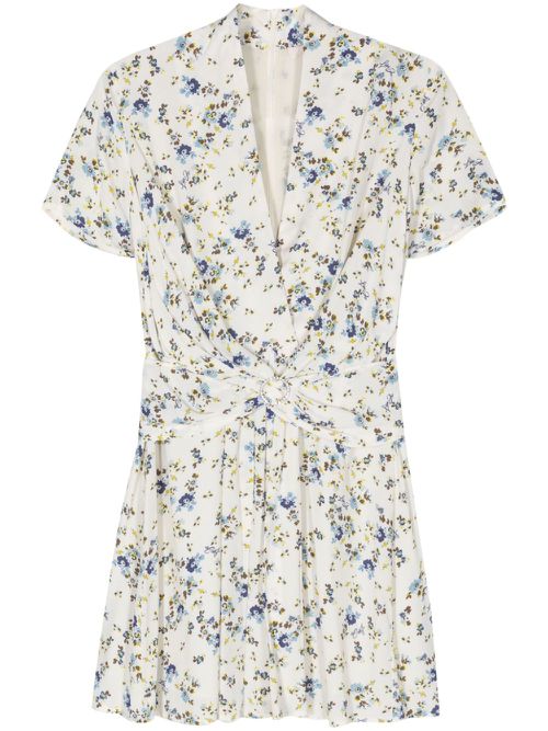 Provencal Fantasy floral-print minidress - Neutrals