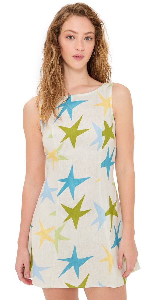 Esther Linen Mini Dress Star