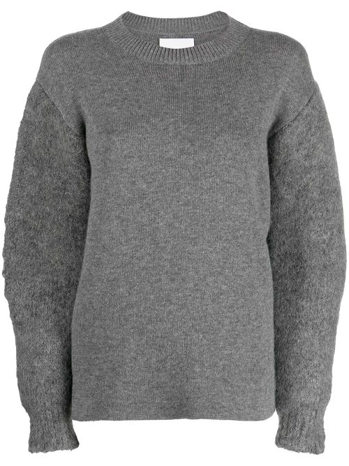 Crew-neck jumper - Grey