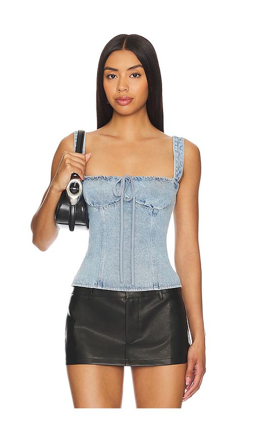LIONESS Daydream Corset in Denim-Light. -  XXS also in L, M, S, XL