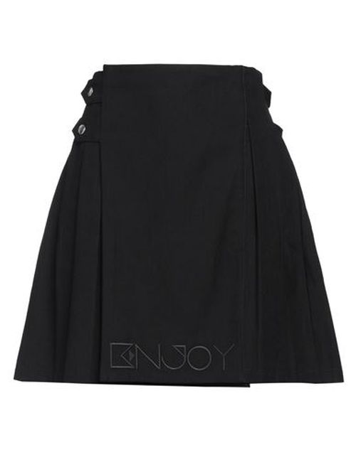 Woman Denim skirt Black Size 34 Cotton